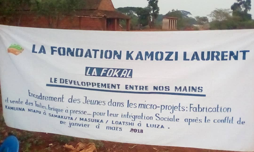 Kasaï Central : FOKAL-ONG met en œuvre un projet de réinsertion communautaire des anciens miliciens de Kamuina Nsapu à Bunkonde