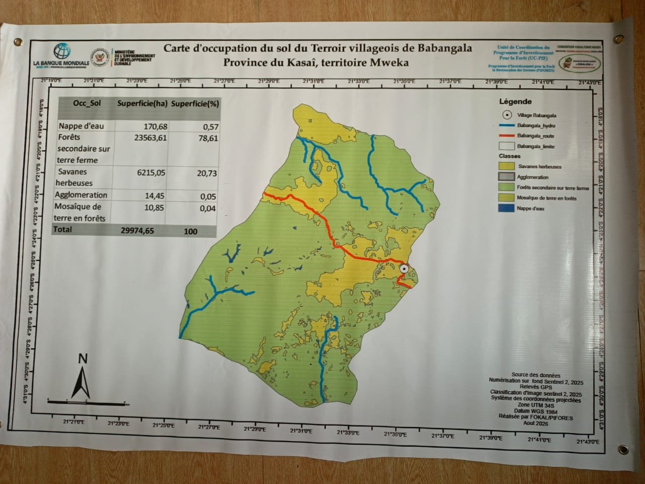 Mise en œuvre du Projet PIFORES à Mweka: le village Babangala participe à l’élaboration de sa carte d’affectation des terres